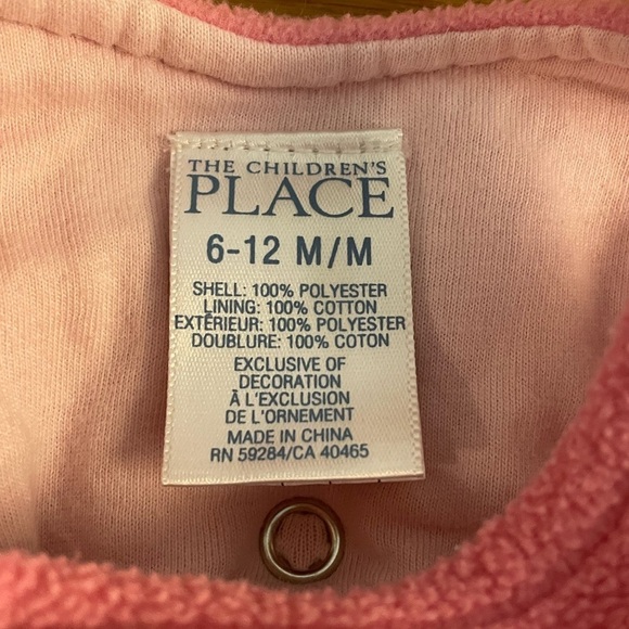 Childrens place pink butterfly fleece  Halloween - Picture 3 of 5